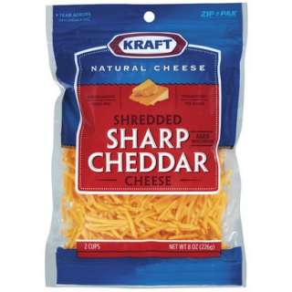   Shredded Natural Sharp Cheddar Cheese   8 ozOpens in a new window