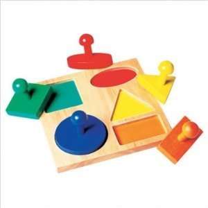  Guidecraft GEOMETRIC PUZZLE BOARD Games Toys & Games