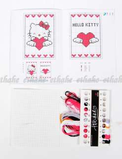 Hello Kitty Cross Stitch Chartpack Floss Card Slot 2K2D  