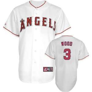 Brandon Wood Youth Jersey Majestic Home White Replica #3 Los Angeles 