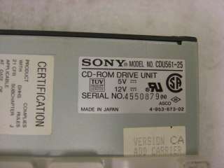 Sony CDU561 25 Internal CD ROM Drive Unit Ver CA TESTED  