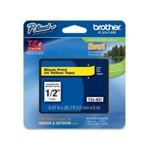  Brother TZ Series Tape Cartridge   Yellow   BRTTZE631 