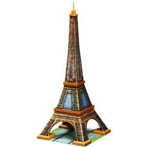  Ravensburger Eiffel Tower 216 Piece 3D Building Set Toys & Games