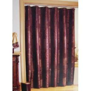   Hill Brandon Jacquard Mulberry Shower Curtain Croscill