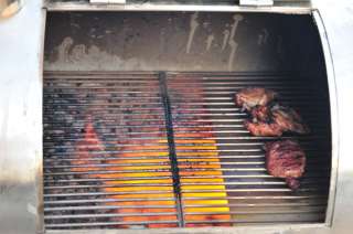 Charcoal & Wood Pellet Offset Smoker BBQ Grill S Steel  