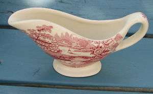 PITCHER CLARICE CLIFF TONQUIN RED STAFFORDSHIRE ENG 3  