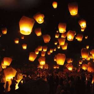   Sky Fire Chinese Lantern For Wedding Party Festival Chinese Wishing