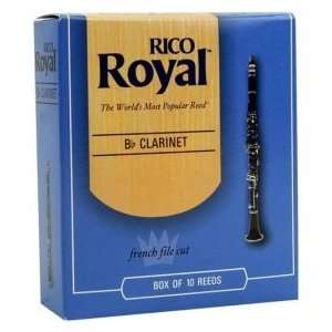  Rico Royal Clarinet Reeds   French File Cut   Strength 2 