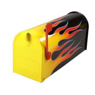 Hot Rod Mail Box with Custom Painted Flamed Finish / New!  