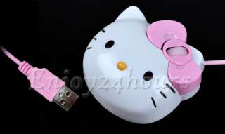Cute Helo Kitty USB Mini Optical mouse for Laptop PC  