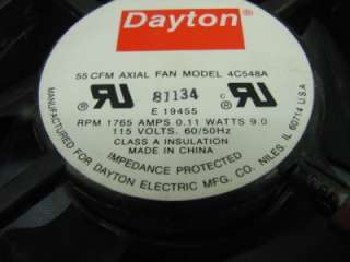 Dayton 4C548A Axial Fan Motor 115 Volts 55CFM  