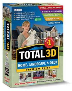 NEW Total 3D Home, Landscape & Deck Premium Suite V11 PC/XP/VISTA/7 