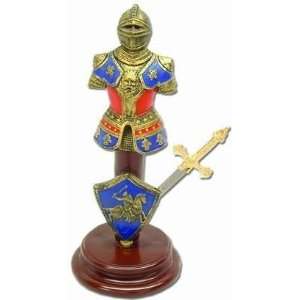 Miniature Collectable Knight with Sword   Barbarian 