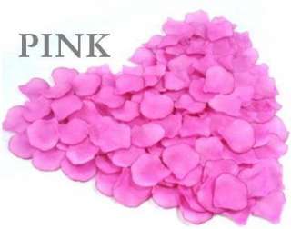 Wedding Flowers Heart Silk Pink Colour Petals x 200pcs  