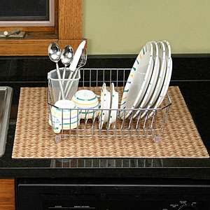 Kitchen Dry Counter Mat 4 Under Dish Drying Rack   New  