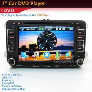 NEW7 2 din CAR GPS dvd player radio for VW IPOD TV MP3  