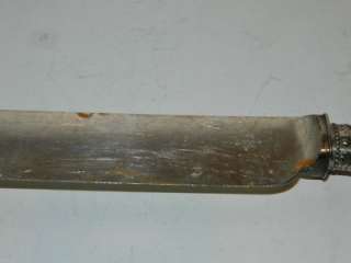 Mother of Pearl MOP Scrolled Handle Silverplate Dinner Knives  