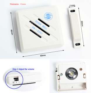 Wireless Sensor Door Window Entry Alarm Bell  