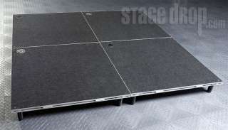   IntelliStage 6x6 Portable Drum Riser/Mobile Stage Platform Carpeted