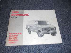1990 FORD ECONOLINE WIRING ELECTRICAL VACUUM EVT MANUAL  
