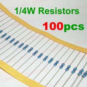 100 pieces 1/4w Watt 120 ohm 120ohm Metal Film Resistor 0.25W  