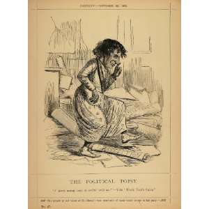   Punch Political Cartoon Benjamin Disraeli   Original Halftone Print