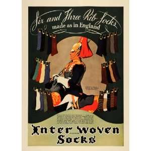   Rib Socks Christopher Clark Knight   Original Print Ad