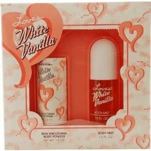 LOVES WHITE VANILLA by Dana Perfume Gift Set for Women (SET BODY MIST 