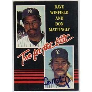 Don Mattingly Autographed 1985 Donruss Card # 651   Signed MLB 