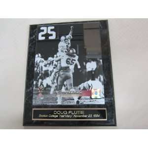 Doug Flutie Boston College MIRACLE HAIL MARY Engraved Collector Plaque 