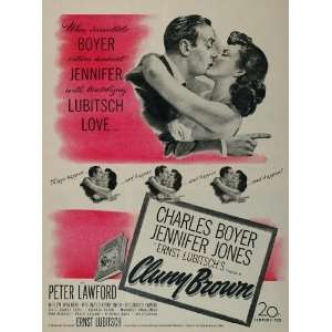  1946 Movie Ad Cluny Brown Ernst Lubitsch Jennifer Jones 