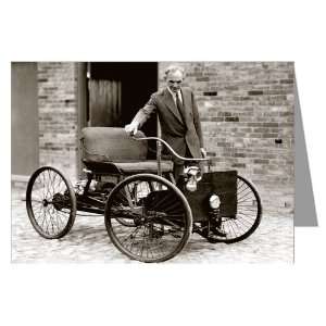  Single Henry Ford with His First Car The Ford Quadricycle 