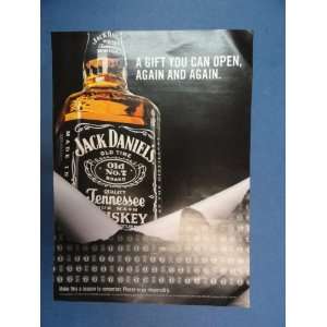 Jack Daniels Whiskey print Ad. Orinigal 08 Vintage Magazine Art. a 