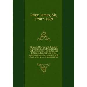   compared with those of his great contemporaries. James Prior Books