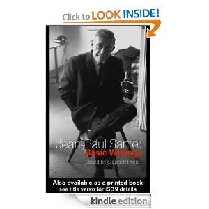 Jean Paul Sartre Basic Writings Jean Paul Sartre  Kindle 