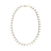 Eva Fehren Champagne Diamond & Gold Chainsaw Necklace
