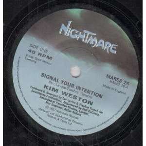   INTENTION 7 INCH (7 VINYL 45) UK NIGHTMARE 1987 KIM WESTON Music
