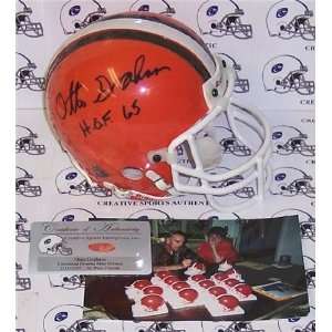 Otto Graham Autographed/Hand Signed Cleveland Browns Throwback Mini 