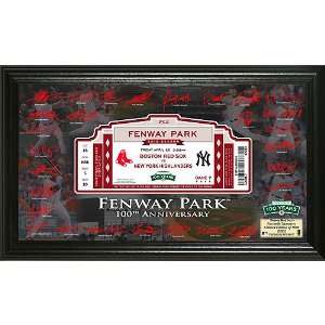  Boston Red Sox Fenway Park 100th Anniversary Signature 