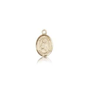  14kt Gold St. Saint Philip Neri Medal 1/2 x 1/4 Inches 