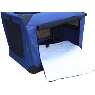 24 Blue Soft Dog Crate Cage Kennel Carrier House  