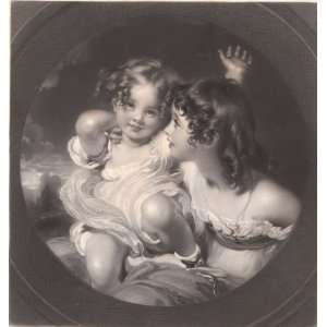 Nature Portrait of the children of C. B. Calmady,1845, by Sir Thomas 