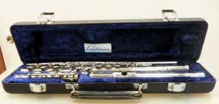 Nickel Plated Flute Complete with Hard Case Unmarked Californian Nice 