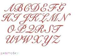 EMBROIDERY DESIGNS Monograms FONTS ALPHABET MARY SCRIPT  
