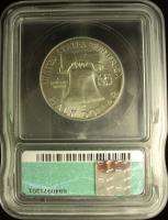 1955 Franklin Liberty Silver 1/2 Half Dollar ICG MS62  