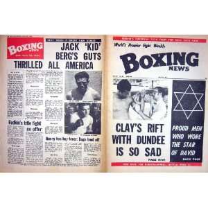   BOXING 1971 CASSIUS CLAY TED LEWIS BERG CHRIS JOBSON
