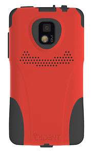 G2x T Mobile Trident Aegis Polycarbonate & Silicone Case Red AG LG G2X 