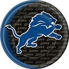 Detroit Lions NFL Football Party Pack of 8 Dinner Paper Plates 