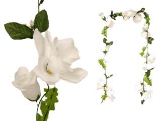 24 ft WHITE Large Silk Rose Garlands Wedding Decoration  