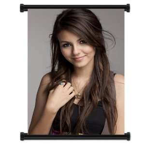  Victoria Justice Cute Young Actress Fabric Wall Scroll 
